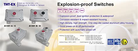 New Product Explosion Proof Switches A1301IECEx ATEX Certifed