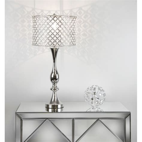 Silver Orchid Crystal Bling Shade 275 Inch Table Lamp On Sale