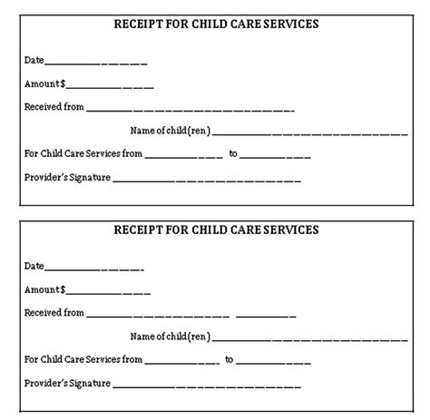 Guide To Getting Your Daycare Receipts In 2023 Free Sample Example