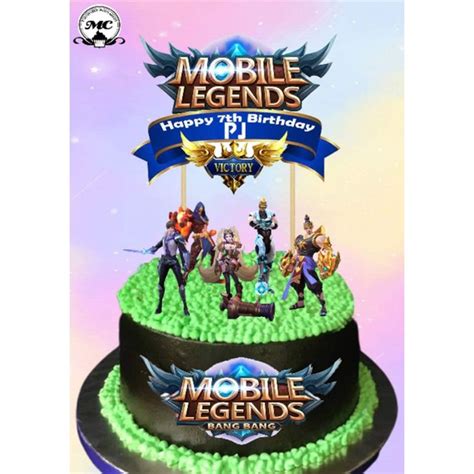 Mobile Legends Customize Cake Topper Shopee Philippines