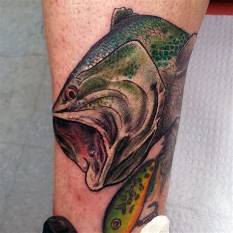 75 Bass Tattoo Designs For Men Sea Fairing Ink Ideas