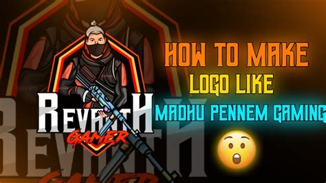 How To Make Madhu Pennem Gaming Logo Youtube