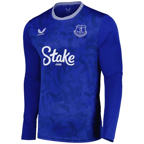 Camisa Manga Longa Everton Uniforme Titular Castore