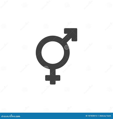 Bigender Sex Vector Icon Stock Vector Illustration Of Community