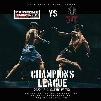 black combat champions league mma event tapology