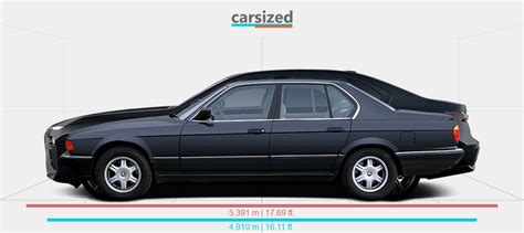 Dimensions Bmw 7 Series 1986 1994 Vs Bmw 7 Series 2022 Present