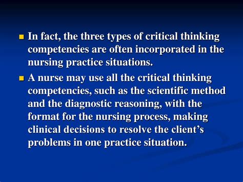 PPT Critical Thinking And Decision Making In Nursing PowerPoint