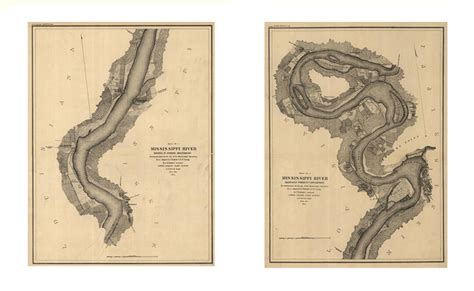 Map of Mississippi River From Coast Survey, 1864. Restoration Hardware ...