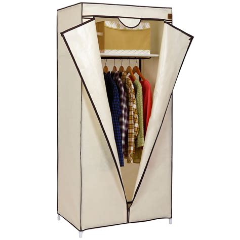 Vonhaus Armoire Rangement En Toile Penderie V Tements Avec Une