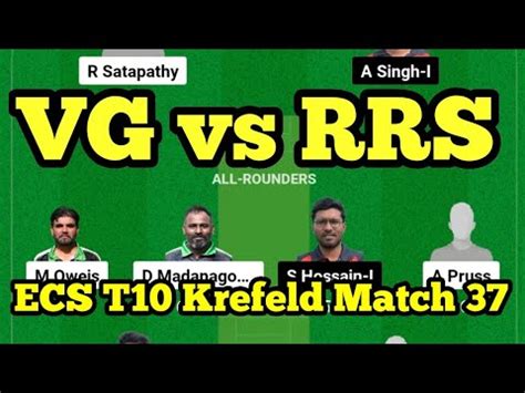 Vg Vs Rrs Dream Team Prediction Vg Vs Rrs Dream Todays Match