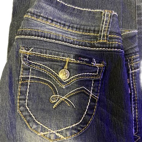 Angels jeans!! size 9 slightly worn on... - Depop