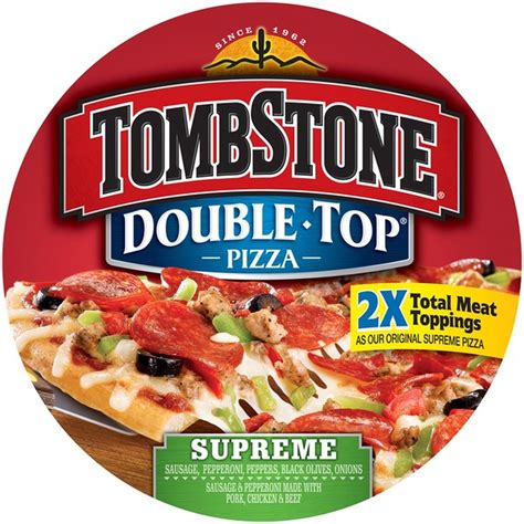 Tombstone Double Top 2x Total Meat Toppings As Our Original Supreme