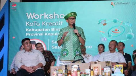 Menparekraf Sandiaga Uno Dukung Workshop Kabupaten Kota Kreatif Di Bintan