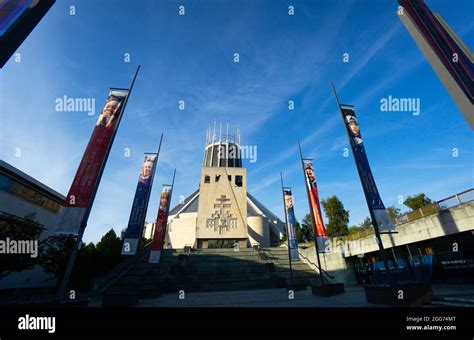 Metropolitan Cathedral Of Christ The King In Liverpool Stock Photo Alamy