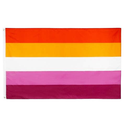 Lesbian Pride Premium Flag 5ft X 3ft With Sewn Hems And Etsy