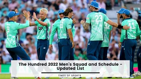 The Hundred Men S Squad And Schedule Updated List