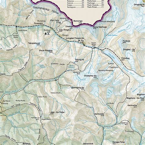 Khumbu National Geographic Folded map