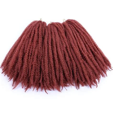 Jumbo Crochet Trenzas Pelo Ombre Afro Kinki Suave Sintético Marea