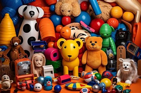 Premium Photo A Pile Of Toys Including A Bear And A Bear