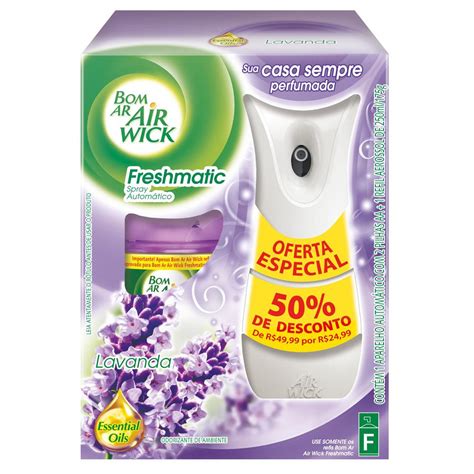 Aromatizador Bom Ar Air Wick Freshmatic Spray Autom Tico Lavanda