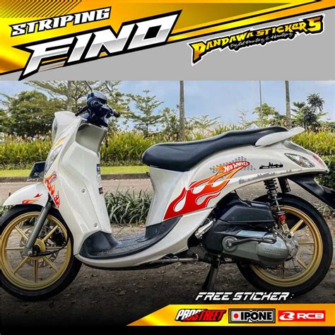 Jual STRIPING VARIASI YAMAHA FINO STICKER LIST VARIASI MOTOR YAMAHA