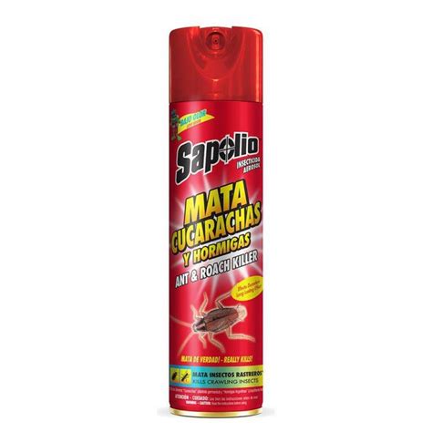 Insecticida Aerosol Mata Cucarachas Y Hormigas SAPOLIO 360 Ml Quimsa