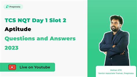 Tcs Nqt Day Slot Aptitude Questions And Answers Youtube