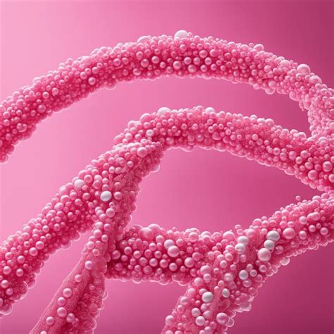 Premium Ai Image Pink Dna Cells