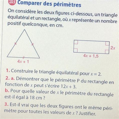 Aidez Moi Svp De Comparer Des P Rim Tres On Consid Re Les Deux