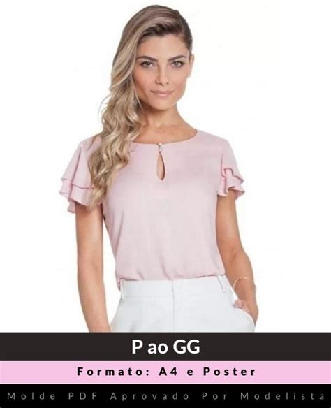 Molde blusa Mangas Atacadão da Costura