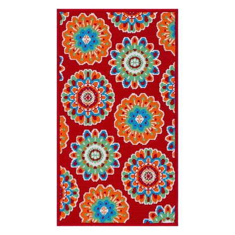 Sonoma Goods For Life® Floral Medallion Indoor Outdoor Rug Outdoor