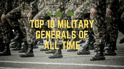 Top Ten Military Generals Of All Time YouTube