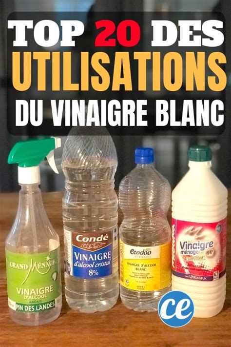 Top 20 Des Trucs Miraculeux Quon Peut Faire Avec Du Vinaigre Blanc