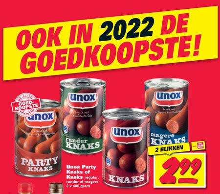 Unox Knakworst Folder Aanbieding Bij Nettorama Details