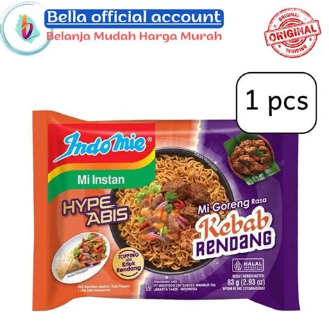 Jual Indomie Mie Goreng Hype Abis Mie Goreng Kebab Rendang Gr