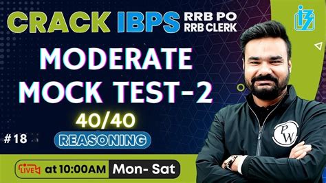 Ibps Rrb Po Clerk 2024 Reasoning Mock Test Moderate Mock Test 2