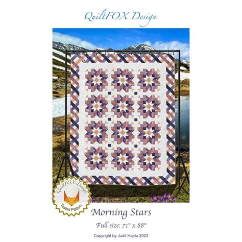 Morning Stars Quilt Pattern QuiltFOX Design Judit Hajdu CREEKSIDE