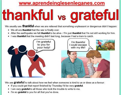 Thankful Vs Grateful English Vocabulary Words English Writing