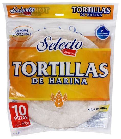 TORTILLAS SELECTO 240GRM Infocode