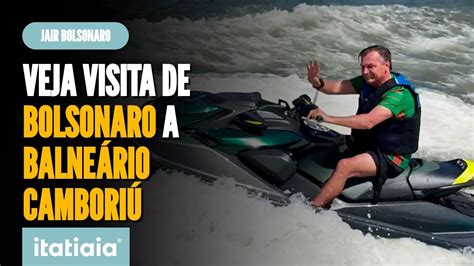 Bolsonaro Anda De Jet Ski E Cumprimenta Apoiadores Em Balne Rio