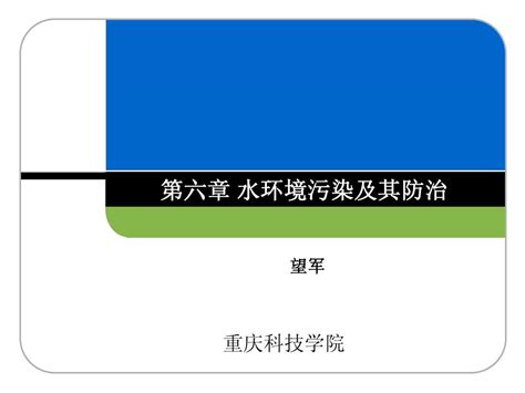 第六章 水环境污染及其防治word文档在线阅读与下载无忧文档