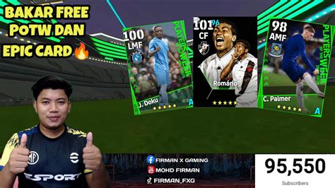 BAK4R FREE POTW DAN EPIC ROMARIO DOKU PADU BOSSKU EFOOTBALL 2024