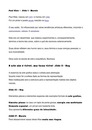 Credo Criativo Paul Klee PDF