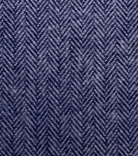 Plaiditudes Brushed Cotton Apparel Fabric Navy And Gray Herringbone Joann Brushed Cotton