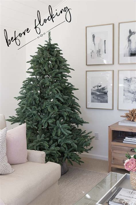 How To Flock A Christmas Tree Step By Step Driven By Decor