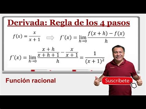 Derivada Por La Regla De Los Pasos Funciones Racionales Youtube