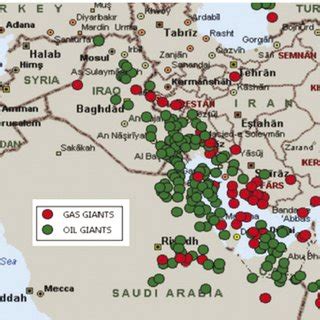 Middle East Oil And Gas Map