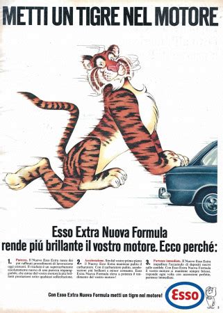 Anos 60 Anuncio Original Esso Metti Un Tigre Nel Motore Tigre Che