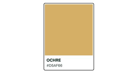 Exploring the Rich History of Ochre Color: From Ancient Pigments to ...