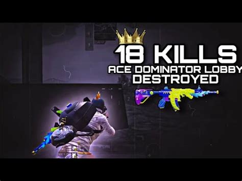 18 Kill Chicken Dinner In Ace Dominator Lobby In Pubg Mobile